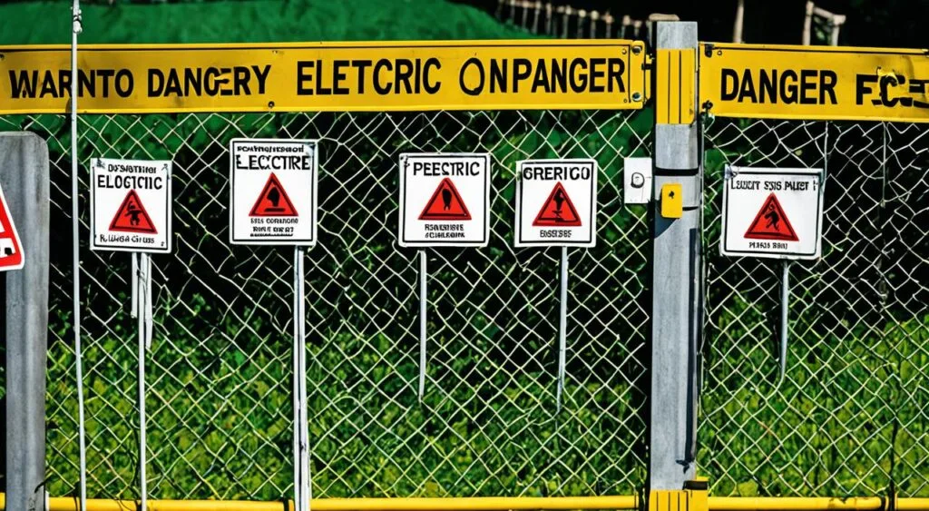 sinalização cerca elétrica sinalização cerca elétrica